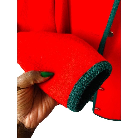 L.L Bean Womens Cardigan Sweater Button Up Front Long Sleeve Red Size Small - Picture 2 of 10